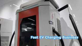 เครื่องชาร์จ EV แบบเร็ว Dual Gun DC ขนาด 60-160 kW พร้อมการป้องกันสภาพอากาศระดับ IP54 สำหรับใช้ในเชิงพาณิชย์