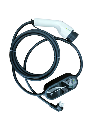 ราคาดี 7KW 32A ชาร์จออนไลน์แบบพกพา AC EV ป้องกันความดันเกิน ชาร์จเร็วแบบพกพา EV ออนไลน์