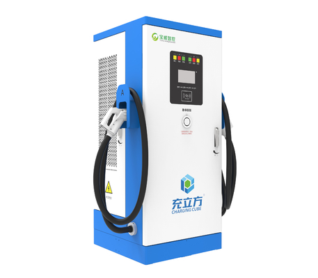 IP55 อากาศเย็น 60KW DC รวดเร็วชาร์จกับปืนคู่ ประสิทธิภาพสูง