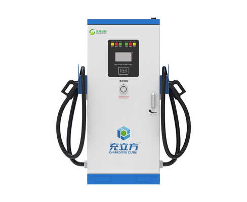 สถานีชาร์จ EV DC ที่มีพลังงานสองปืน 120KW ที่ได้รับการรับรอง CE สําหรับรถบัสไฟฟ้า
