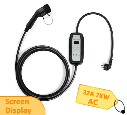 ราคาดี TYPE2 32A เครื่องชาร์จออนไลน์แบบพกพา 7KW ออนไลน์