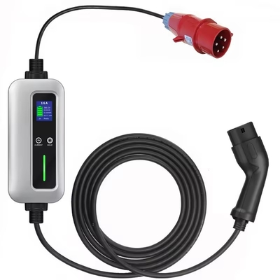 เครื่องชาร์จ EV แบบพกพา 3 ขั้นตอน 11kw เครื่องเชื่อมชาร์จบนเครื่องแบบ 2