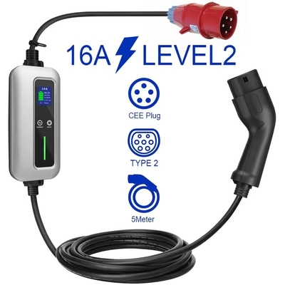 อัจฉริยะ 11kw 3 Phase Ev Charger ประเภท 2 การกํากับการไหลของอัตราการชาร์จ