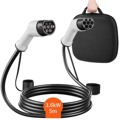 ราคาดี ประเภท 2 ถึงประเภท 2 เคเบิลชาร์จ EV 16A 220V 5M เคเบิลชาร์จรถ EV ออนไลน์