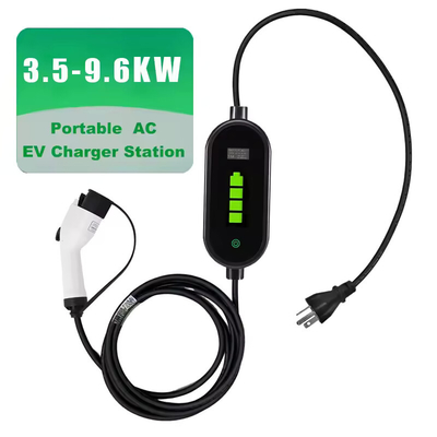 ราคาดี 3.5KW 9.6KW ชาร์จแบตเตอรี่รถไฟฟ้าพกพา 16A 40A EVSE Sae J1772 ประเภท 1 ออนไลน์