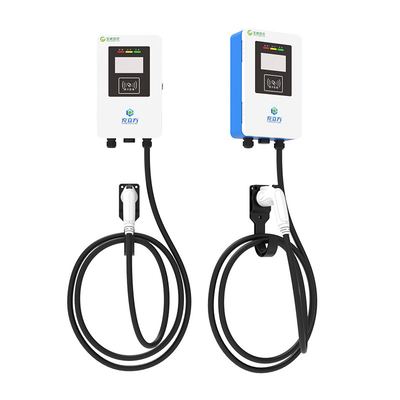 7KW / 32A สีฟ้าและขาว ติดผนัง / คอลัมน์ รถไฟฟ้า รถชาร์จ