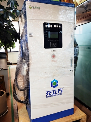 เครื่องชาร์จรถไฟฟ้าแบบตั้ง 60kW พลังงานใหม่ ปืนสองตัว เครื่องชาร์จรถไฟฟ้าแบบตั้ง