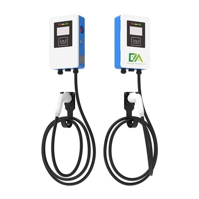 ราคาดี 7KW 11KW 22KW 32A สีฟ้าและสีขาวติดผนังรถไฟฟ้าปืนเดียว AC ชาร์จสําหรับใช้ในบ้าน ออนไลน์