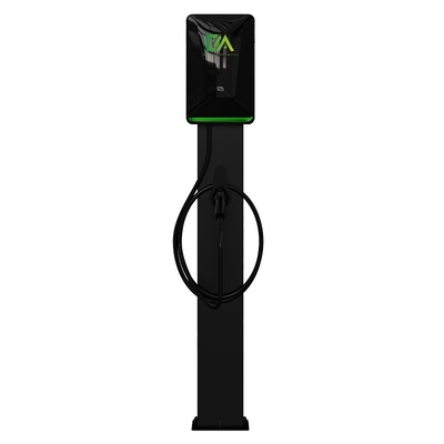 7KW 11KW 22KW Pearl White Column / พื้นยืนปืนเดียว รถไฟฟ้า AC Charging Stack