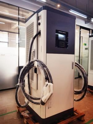 240KW/320KW/360KW CCS1/CCS2 หน่วยบูรณาการ dual-gun DC รถไฟฟ้าชาร์จพาย / สถานีชาร์จรวดเร็วทางพาณิชย์