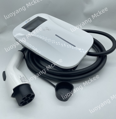 ขายปลีก สถานีชาร์จรถยนต์ EV ใหม่ 7KW 11KW 22KW 16A 32A EVSE Wallbox ประเภท 2 3 Phase AC Car Charger รถยนต์ไฟฟ้า