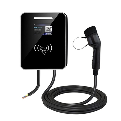 ราคาดี เครื่องชาร์จอีวีแบบติดผนัง 7kW AC Type 2 Socket IP65 RFID Smart APP Control สําหรับบ้าน / การค้า ออนไลน์