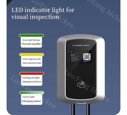 ราคาดี เครื่องชาร์จ AC เชิงพาณิชย์ 7KW EV Type 2 สำหรับรถยนต์ไฟฟ้า 14KW เครื่องชาร์จอัจฉริยะควบคุมด้วยเสียง IP55 เครื่องชาร์จ EV ที่ปลอดภัย AC พร้อมการปรับสมดุลโหลด ออนไลน์