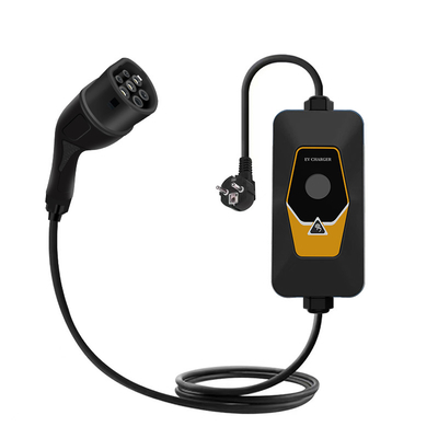 เครื่องชาร์จ EV แบบพกพาอัจฉริยะ 16A 3.5KW Type 1 / Type 2 / GBT สำหรับรถยนต์ไฟฟ้า พร้อมหัวชาร์จ EV 5 หัว