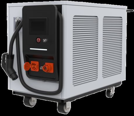 เครื่องชาร์จรถยนต์เคลื่อนที่ เครื่องชาร์จไฟฟ้าแบบพกพา 30kW DC สถานีชาร์จเร็ว IP54 เรต