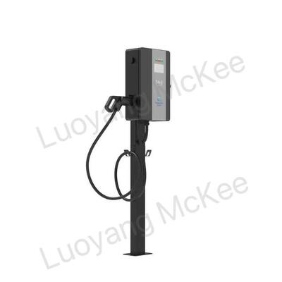 ราคาดี เครื่องชาร์จรถยนต์แบบ AC EV ที่ติดตั้งบนพื้น 14kW ที่ใช้ในอาคารอาศัยและพาณิชย์ สกรีนสัมผัสสีความสว่างสูง 4.3 นิ้ว ป้องกันความปลอดภัยทุกด้าน ปืนเดียว / สองแบบเป็นตัวเลือก ออนไลน์