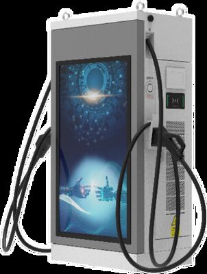 จอแสดงผลป้ายดิจิทัล 55 นิ้ว HD 240kW สถานีชาร์จเร็ว EV สำหรับที่จอดรถสาธารณะเชิงพาณิชย์สำหรับธุรกิจ