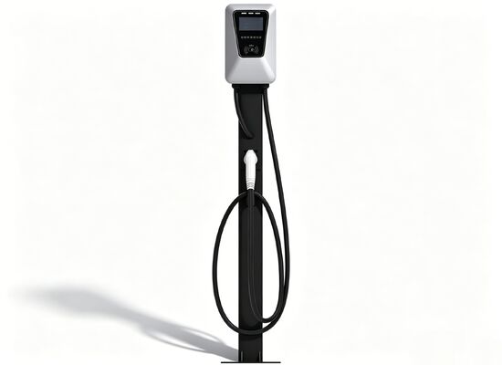 เครื่องชาร์จ AC EV กลางแจ้งขนาด 7kW IP55 32A อุณหภูมิกว้างหน้าจอสัมผัสขนาด 4.3 นิ้วแบบ Dual Mount