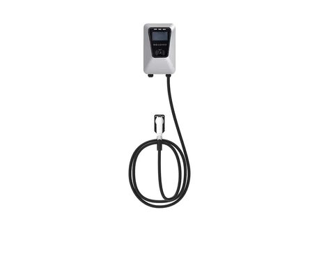 ราคาดี สไตล์คอลัมน์ผนัง 7kW 32A Single Port Silver EV AC Charging Stack ออนไลน์