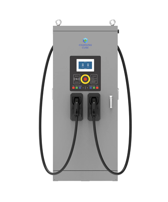 สถานีจอดรถทางด่วน สถานีชาร์จเร็ว DC สถานีชาร์จเร็ว สนามหิมะขนาดเล็ก 240kW IP54 การเย็นอากาศ 7 นิ้ว หน้าจอสัมผัส OCPP1.6J รองรับ