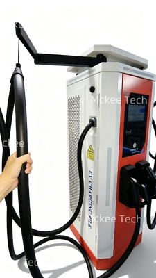 10 นิ้ว touchscreen Smart DC EV Charging Unit White Dew Series 120KW IP54 เครื่องทําความเย็นด้วยอากาศ OCPP1.6J สถานีชาร์จสําหรับรถบรรทุกอุตสาหกรรม