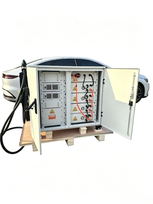 ราคาดี เครื่องเย็นเหลว โทรศัพท์มือถือที่เก็บพลังงาน แพวเวอร์แบงก์ 76kWH 80kW DC ชาร์จ 7 นิ้ว หน้าจอสัมผัส 7m เคเบิล IP54 สนับสนุน CCS1 CCS2 CHAdeMO GBT Tesla Charging Gun ออนไลน์