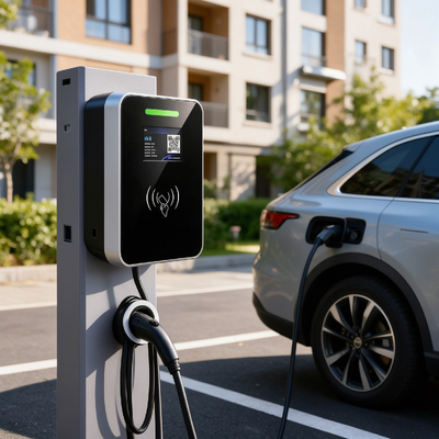 ราคาดี คอลัมน์ผนัง Mount Square Glass AC EV Charger US Type1 11.5kW 48A 85V 265V IP54 5.64 นิ้ว LCD Display Multi Scene แสงที่อยู่อาศัย สถานีชาร์จพาณิชย์ ออนไลน์