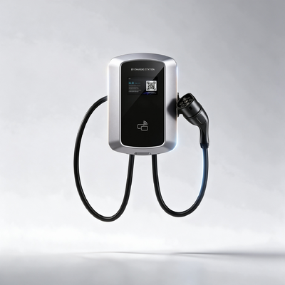 Type 2 22kW AC EV Charger 32A Three Phase Adjustable Current Commercial Fleet Wallbox