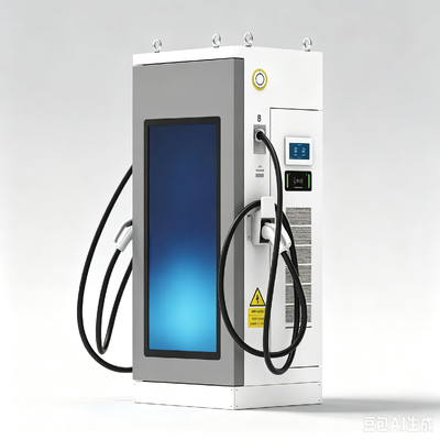 เครื่องชาร์จ EV DC 120kW ป้ายดิจิทัล 55 นิ้ว OCPP1.6J การทำงานแบบไม่ต้องมีผู้ดูแลสำหรับคลังสินค้าของกองยานพาหนะ