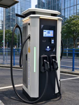 เครื่องชาร์จรถยนต์ไฟฟ้าแบบด่วนแบบ DC 80kW 200-1000V CCS1 CCS2 CHAdeMO GB/T IP54 OCPP 1.6J